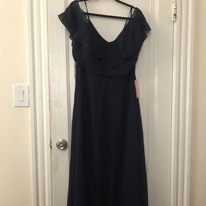 Birdy Grey Navy Blue Convertible Bridesmaid Dress